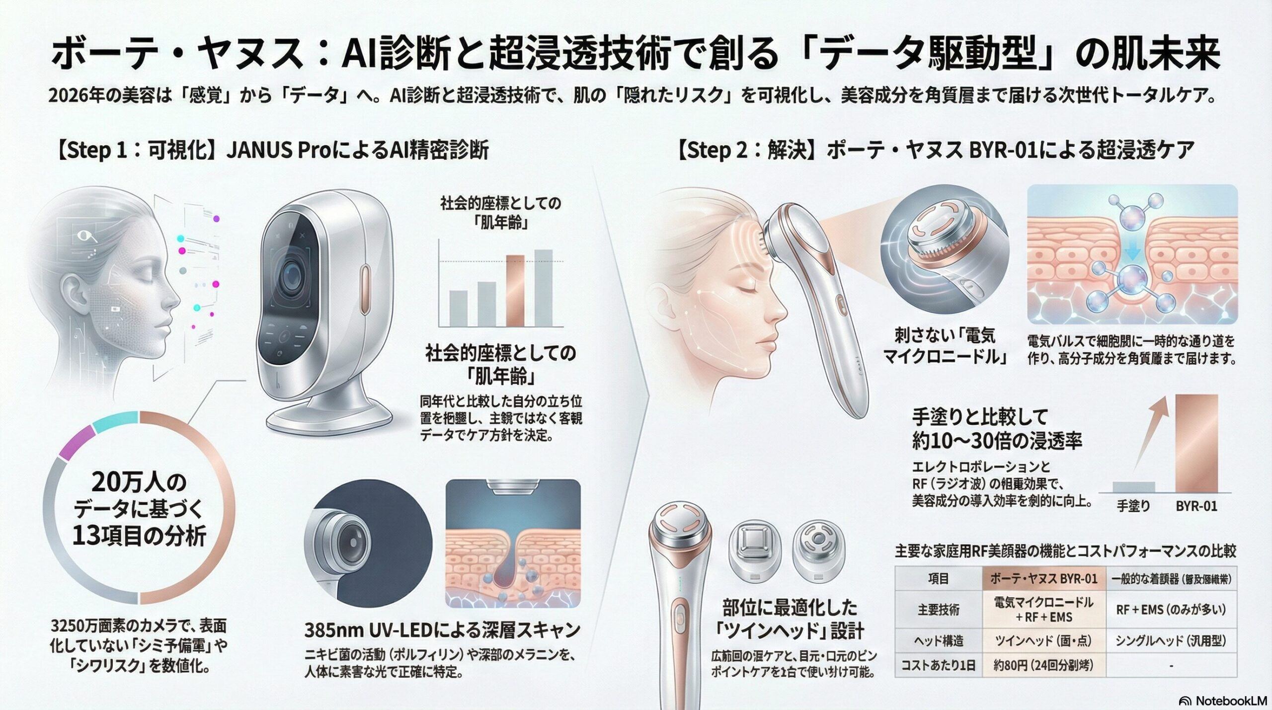 RF美顔器「ボーテ・ヤヌス」購入完全ガイド2026｜AI診断と超浸透技術で